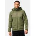 Fleecejacke STONE HARBOUR "Illian", Herren, Gr. L (52), grün (helloliv), Fleece, Obermaterial 1: 100% Polyester, Obermaterial 2: 100% Nylon, casual, lässig geschnitten hüftbedeckend, hoch geschlossener Ausschnitt, Langarm eng Umschlagsaum, Jacken, Sportliche Herren Fleece-Outdoorjacke mit Kapuze