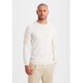 Strickpullover H.I.S Gr. S (44/46), beige, Herren, Feinstrick, Obermaterial: 60% Baumwolle, 40% Polyester, unifarben, Pullover, Regular Fit, Langarm, Pullover aus Feinstrick, Baumwollmischung