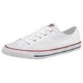 Sneaker CONVERSE "Chuck Taylor All Star Dainty GS Basic On Ox" Gr. 36, schwarz-weiß (white-white-black) Schuhe