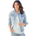 Jeansjacke HEINE Gr. 36, blau (bleached) Damen Jacken