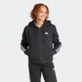 Kapuzensweatshirt ADIDAS SPORTSWEAR "W FI 3S FZ HD" Gr. M, schwarz (black) Damen Sweatshirts