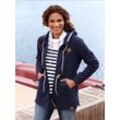 Fleecejacke CASUAL LOOKS Gr. 38, blau (marine), Damen, 100% Polyester, unifarben, Jacken