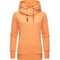 Hoodie RAGWEAR "Gripy Bold" Gr. 4XL (48), orange (papaya) Damen Sweatshirts kuscheliges Longsleeve Sweatshirt