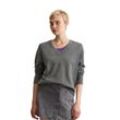 Strickpullover MARC O'POLO DENIM "aus softem Organic Cotton-Mix" Gr. M, grau Damen Pullover