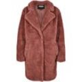 Parka URBAN CLASSICS "Urban Classics Damen Ladies Oversized Sherpa Coat" Gr. M, rosa (schwarzrose), Damen, 100% Polyester, unifarben, Jacken