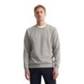 Sweatshirt MARC O'POLO "aus reiner Bio-Baumwolle" Gr. S, grau, Herren, Obermaterial: 100% Baumwolle, unifarben, Sweatshirts