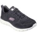 Sneaker SKECHERS "TRACK-DAYTIME DREAMER", Damen, Gr. 36, grau (dunkelgrau), Textil, sportlich, Schuhe, Freizeitschuh, Halbschuh, Schnürschuh in bequemer Form