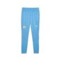 Sporthose PUMA "Manchester City Trainingshose Herren" Gr. L, Normalgrößen, blau (magic blau gelb glow), Herren, Obermaterial: 100% Polyester; Taschenfutter: 100% Polyester; Einsatz: 100% Polyester, colorblocking, Hosen