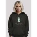 Kapuzenpullover F4NT4STIC "Merry Christmas Weihnachten" Gr. M, schwarz, Damen, Obermaterial: 65% Baumwolle, 35% Polyester, Pullover Hoodie Sweatshirt, Premium Qualität, Weihnachten, Geschenk