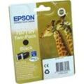 2 Epson Tinten C13T07114H10 Doppelpack T0711 schwarz