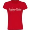 multifanshop® Damen T-Shirt - Augsburg - Augsburger Mädchen - Druck weiß