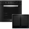 MIELE H 2457 IP OBSW + KM 7005 FR, Einbauherdset (Induktionskochfeld, A+, 76 l)