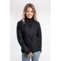 Outdoorjacke DEPROC ACTIVE "GLENDALE PEAK WOMEN", Damen, Gr. 40/42 (M), schwarz, 100% Polyester, casual, tailliert, Langarm gerader Abschluss mit Gummizug, Jacken Outdoorjacke Sportbekleidung, Kontrastreissverschluss