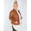 Maze Lederjacke Damen, cognac