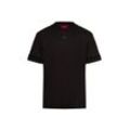 HUGO T-Shirt Herren Baumwolle, schwarz