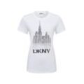 DKNY T-Shirt Damen Baumwolle, weiß