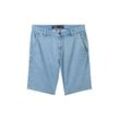 TOM TAILOR Herren Josh Chino Shorts, blau, Uni, Gr. 30