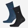 2er-Pack mehrfarbige Socken aus Baumwollmischung