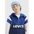 Anorak LEVI'S KIDS "LVB COLOR BLOCK ANORAK", Jungen, Gr. 10 (140), blau (naval academy), Web, Obermaterial: 100% Nylon. Futter: 100% Polyester, colorblocking, casual, Langarm, Jacken, for BOYS