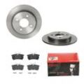 BREMBO Bremsensatz-Hinterachse COATED DISC LINE / STANDARD Bremsensatz, Scheibenbremse hinten rechts links voll 253mm für FORD USA 4083484 1780884 132