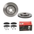 BREMBO Bremsensatz-Vorderachse COATED DISC LINE / STANDARD Bremsensatz, Scheibenbremse vorne rechts links innenbelüftet 345mm für FIAT LANCIA CHRYSLER