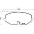 BREMBO Bremsbelagsatz, Scheibenbremse BREMSBELÄGE, RICHTUNGSGEBUNDEN vorne rechts links mit Zubehör für SKODA VW SEAT (FAW) CUPRA AUDI FORD 5WA698269B