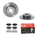 BREMBO Bremsensatz-Hinterachse COATED DISC LINE / STANDARD Bremsensatz, Scheibenbremse hinten rechts links voll 251mm für ALFA ROMEO FIAT LANCIA 60801