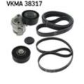 SKF Keilrippenriemensatz für RENAULT ALFA ROMEO FIAT VAUXHALL LANCIA OPEL CHEVROLET NISSAN BMW 25183525 11287790448 11287790447 VKMA 38317