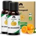 Emma Grün® ätherisches Bio Orangenöl 2x 30ml, naturrein & hochdosiert 2x30 ml