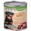 12 x 400 g Lecker.Pet® Gino's 100 % Muskelfleischwürfel Rind & Schwein Hundefutter Nassfutter