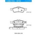 ATE Bremsbelagsatz, Scheibenbremse hinten rechts links für MINI BMW 34216761288 34216762871 34216770252 13.0460-7162.2