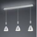 LED-Hängeleuchte Leni, 3-flg., nickel matt