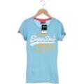 Superdry Damen T-Shirt, hellblau, Gr. 36