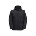 3-in-1-Funktionsjacke JACK WOLFSKIN "LUNTAL 3IN1 JKT M", Herren, Gr. L (52), schwarz, Obermaterial: 100% Polyester; Futter: 100% Polyester; Innenmaterial: 94% Polyester, 6% Elastan; Füllung: 100% Polyester, Jacken