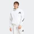 Kapuzensweatshirt ADIDAS SPORTSWEAR "M Z.N.E. FZ", Herren, Gr. XXL, weiß, Obermaterial: 57% Polyester, 43% Baumwolle, sportlich, Sweatshirts