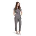 Overall BETTY BARCLAY "Betty Barclay Jumpsuit mit Eingrifftaschen" Gr. 40, Normalgrößen, schwarz (schwarz, beige) Damen Overalls Form