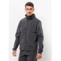 Fahrradjacke JACK WOLFSKIN "BIKE COMMUTE WIND JKT M" Gr. S (48), grau (phantom) Herren Jacken