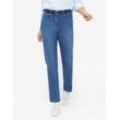 5-Pocket-Jeans RAPHAELA BY BRAX "Style PATTI STRAIGHT", Damen, Gr. 36, Normalgrößen, blau, 82% Baumwolle, 12% Lyocell, 5% Elastomultiester, 1% Elasthan, Jeans
