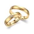 Partnerring MARRYA "Titan Ringe Trauringe Eheringe Partnerringe" Gr. 48, gold (herren ring, gold), Fingerringe, Damen, 48, Titan