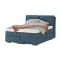 Wohnwert Boxspringbett mit Bettkasten Dormian Besta ¦ blau ¦ Maße (cm