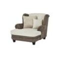 Höffner Big Ohrensessel Charlene ¦ beige ¦ Maße (cm): B: 125 H: 100 T: 140