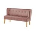 switch Küchensofa Samt Bella ¦ rosa/pink ¦ Maße (cm): B: 158 H: 90 T