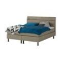 Höffner Boxspringbett Lina ¦ braun ¦ Maße (cm): B: 144 H: 122