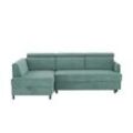 Höffner Ecksofa Fabienne ¦ grün ¦ Maße (cm): B: 228 H: 81 T: 158