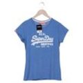 Superdry Damen T-Shirt, blau, Gr. 42