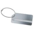 Namensschild für Office Rucksack/Schultergurt/Office Box S Serie Sigel Move It, beschreibbar, L 80 x B 40 mm, Aluminium & Metall, silber