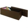 Sitzbank Sitztruhe Ottomane 114 x 38 x 38cm braun