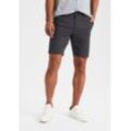 Chinoshorts H.I.S "regular-fit", Herren, Gr. 33, N-Gr, grau (anthrazit), Web, Obermaterial: 98% Baumwolle, 2% Elasthan, unifarben, casual, regular fit kurz, Hosen, Shorts aus elastischer Baumwoll-Qualität