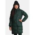 Daunenjacke KARI TRAA "Rongve", Damen, Gr. L, grün, 95% Polyamid, 5% Elasthan, unifarben, casual, lang, ohne Ausschnitt, Langarm, Jacken, im Steppdesign mit langem Schnitt