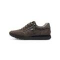 Sneaker TAMARIS, Damen, Gr. 37, grau (anthrazit), Veloursleder, Textil, Lederimitat, sportlich, Schuhe